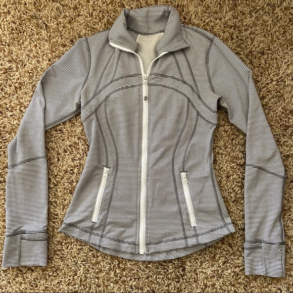 lululemon athletica Jackets & Blazers - Lululemon Define Jacket size 6 Tonka Stripe